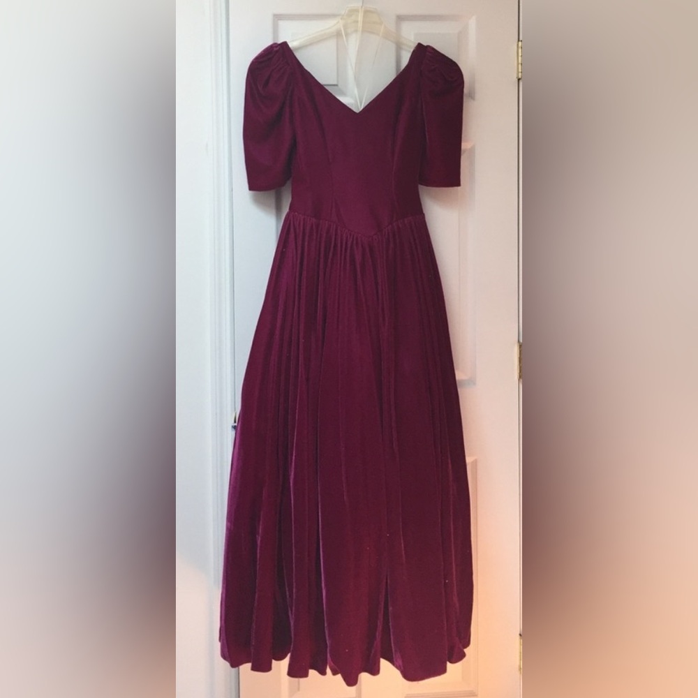 Vintage PRISCILLA OF BOSTON Velvet Gown